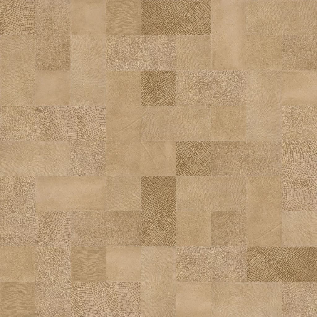 WallArt Piastrelle in Pelle Lugard Marrone Vintage 32 pz