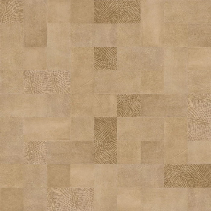 WallArt Piastrelle in Pelle Lugard Marrone Vintage 32 pz