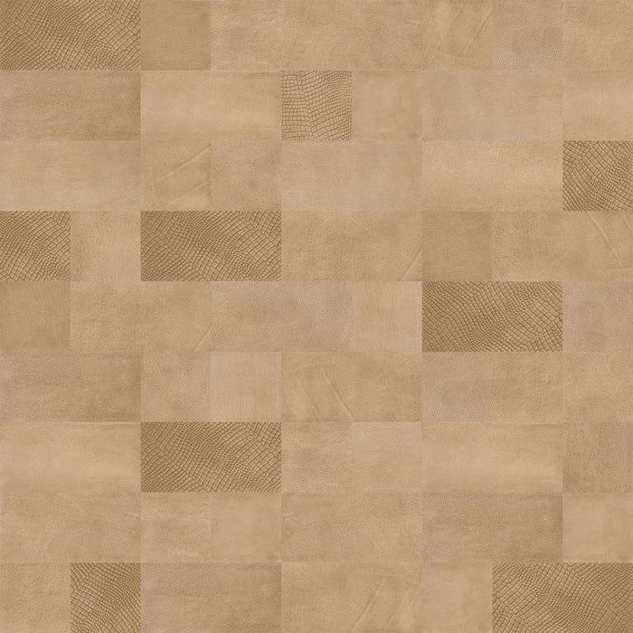 WallArt Piastrelle in Pelle Lugard Marrone Vintage 32 pz