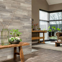 WallArt Listoni Effetto Legno Rovere Barnwood Bianco Slavato 442552