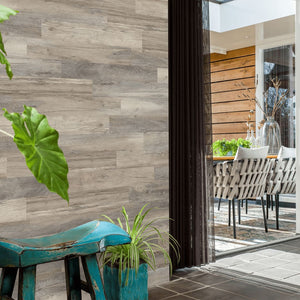 WallArt Listoni Effetto Legno Rovere Barnwood Bianco Slavato 442552