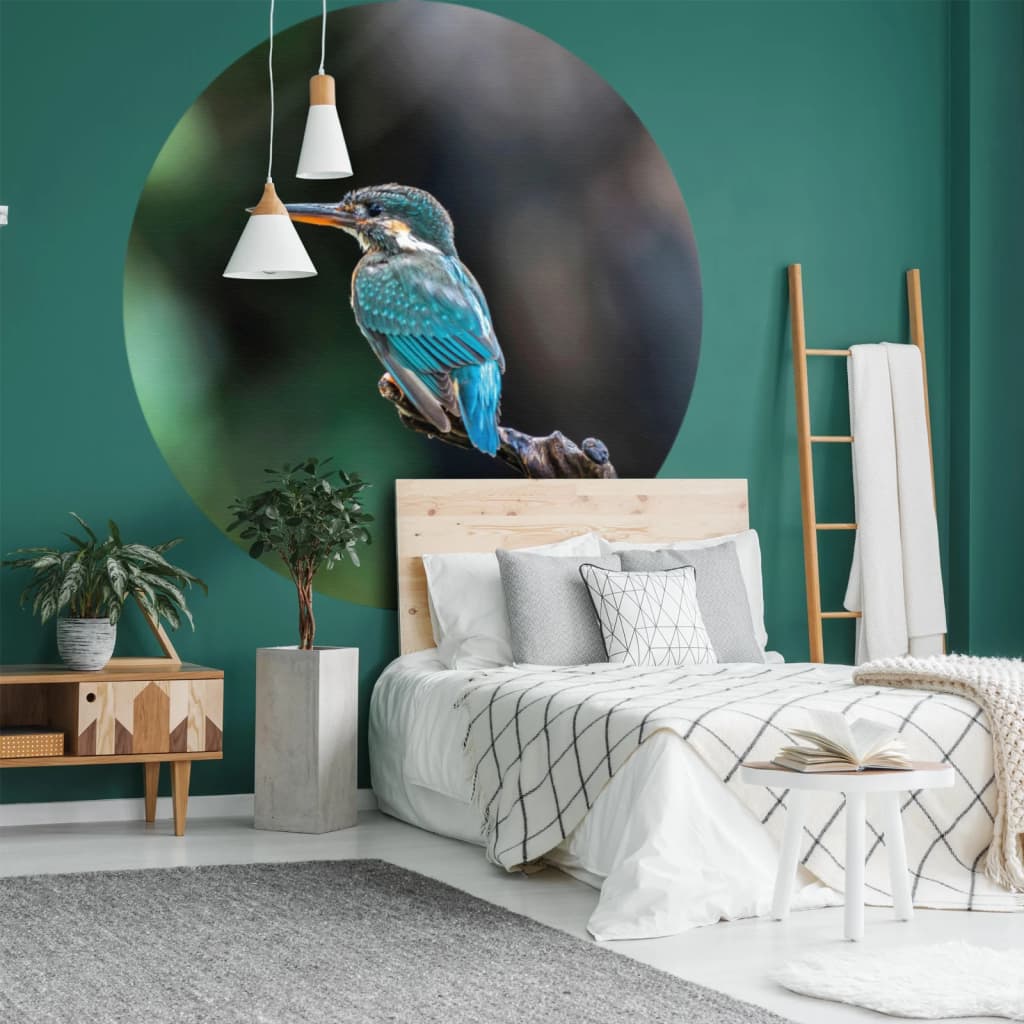 WallArt Cerchio Carta da Parati The Kingfisher 142,5 cm cod mxl 59100