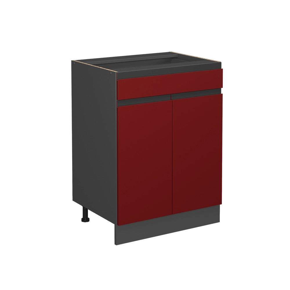 Vicco Frontale cucina Rosso 59.6 x 70.8 cm frontale del mobile per mobile base con cassetti
