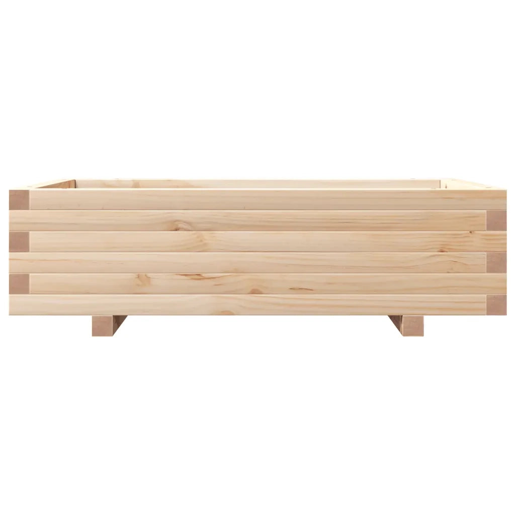 Fioriera da Giardino-Vaso da Esterno 90x60x26,5 cm in Legno Massello di Pino