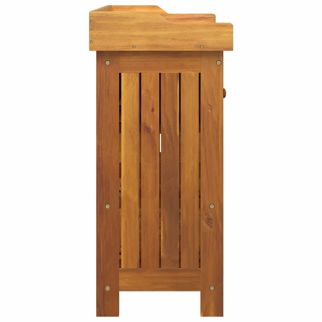 Mobiletto da Giardino con cassetto Naturale 78 x 36,5 x 78cm 42001366