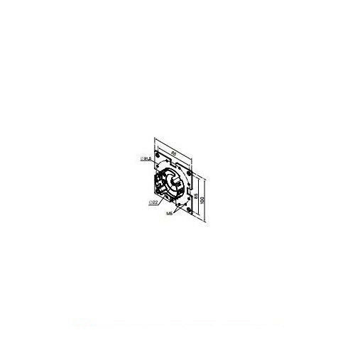 SUPPORTO COMPATTO CON FL ANGIA 100X100 PER ERA M Ø 45 MM NICE 535.10012 GARANZIA