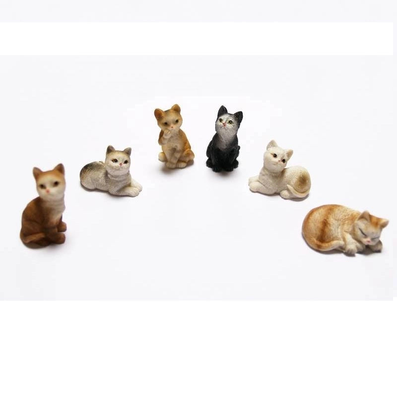 GATTI PRESEPE MODELLISMO BERTONI RESINA PEZZI6 CM3,5X2