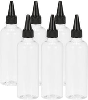 Applicatore Flessibile 6 pezzi - Dose Flessibile 3,4 oz/100 ml - Senza Liquido - Flessibile a Clic - Per Salse/Oli - Resistente PP/PET