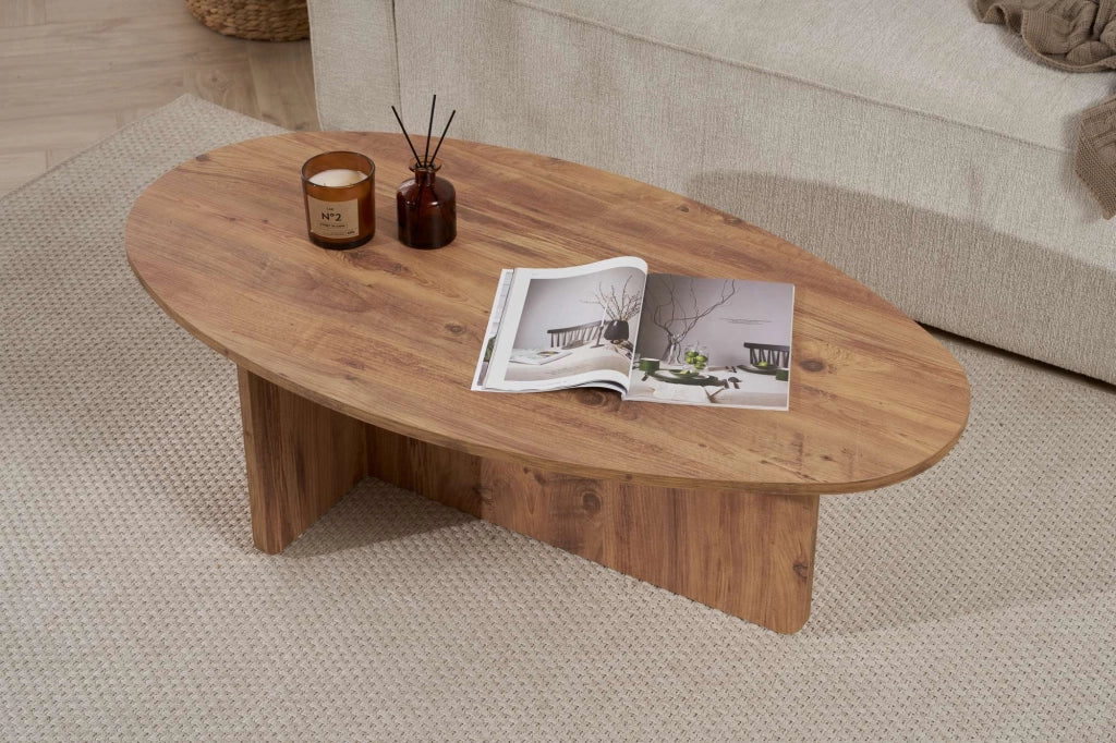 Tavolino in legno "Orba" - 120 x 65 x 40 cm - Pino Atlantico
