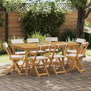 Sedie Bistro da Giardino 8 pcs Bianco Crema 40 x 53 x 80 cm