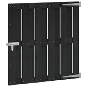 Cancello da giardino 100 x 100 cm WPC e Alluminio Nero 42039043