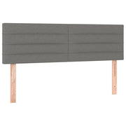 Testiera | Testata Grigio Scuro 144x5x78/88 cm in Tessuto