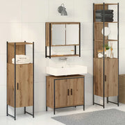 Set di mobili per il bagno 4 pcs Marrone Legno multistrato 3334413