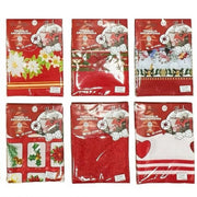 Trade Shop - Tovaglia Natalizia Antimacchia No Stiro Impermeabile Varie Fantasie 6 Posti -