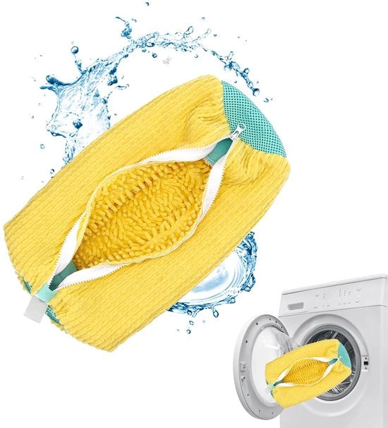 Maceratrice per sacchi da scarpe, pulizia 360°, assorbimento shock e silenziosità, maceratrice per sacchi da scarpe con multiple protezioni, scarpe riciclabili, per tutti i tipi e misure di scarpe (giallo - 1 pezzo)
