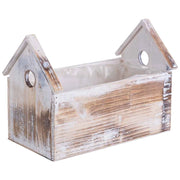 Supporto per fioriera rettangolare in legno 28x17x21/12H cm