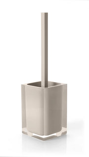 Scopino WC d'appoggio con ciuffo in setole linea Rainbow Gedy RA33 Tortora Chiaro