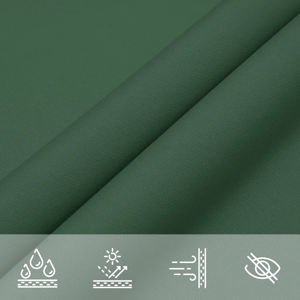 Vela Ombreggiante-Parasole a vela Oxford Triangolare 4x5x6,4 m Verde Scuro