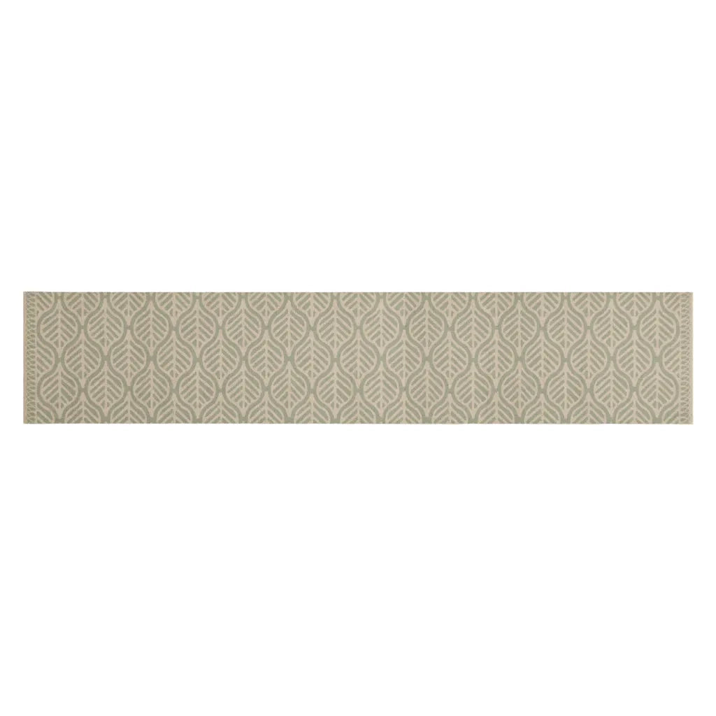Tappeto da Cucina Lavabile Foglie 60x300 cm in Velluto 4005634