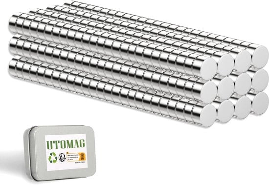 300 pezzi di magneti neodimio 2x1mm, magneti permanenti multifunzionali, per frigorifero, lavagna magnetica, calendario, foto, cartine, magneti per immagini, miniature