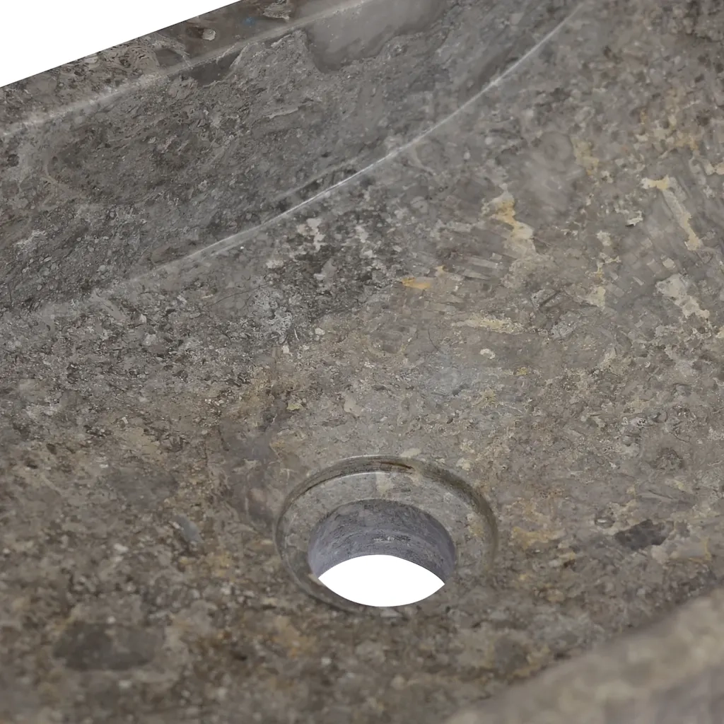 Lavello 45x30x12 cm Marmo Lucido Grigio CFW3965622
