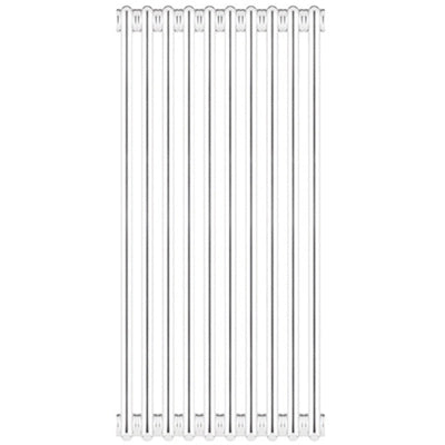 Radiatore tubolare 4 elementi in acciaio 4 colonne scomponibile H86 cm Ercos MATERA Bianco