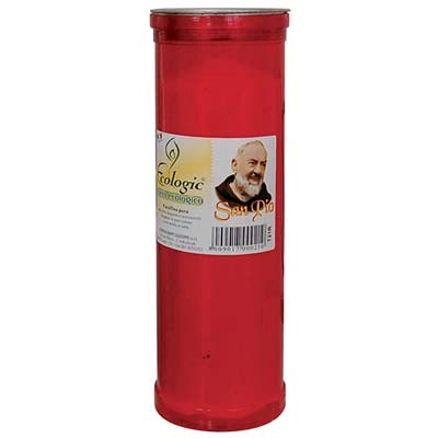 CERO VOTIVO - ROSSO T.60K MM 65X210 GR 200- 20 pezzi