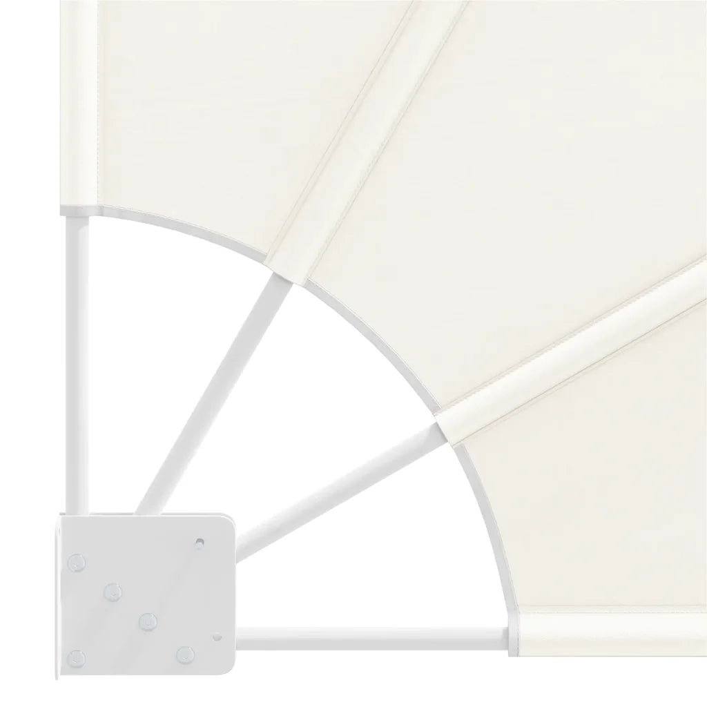 Tenda Laterale per Balcone Pieghevole-Tenda parasole per balcone Crema 140x140 cm