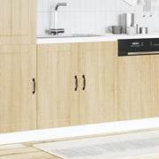 Mobile base lavello-Armadietto da bagno Lucca Rovere Sonoma in Legno Multistrato 876362