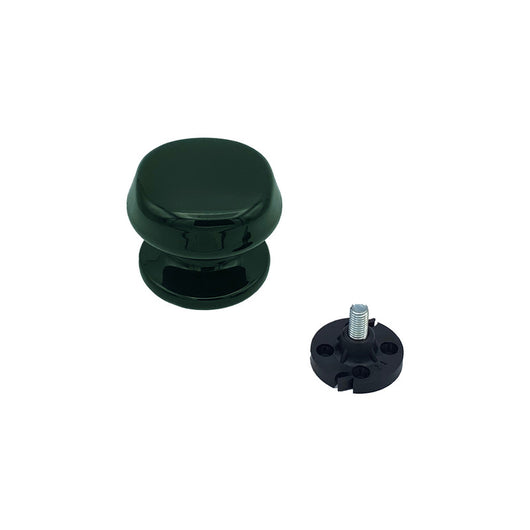 Pomolo fisso per porta SAGUATTI 872/70SB in alluminio verde lucido