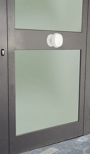 Pomolo fisso per porta SAGUATTI 872/70TB in alluminio bianco lucido