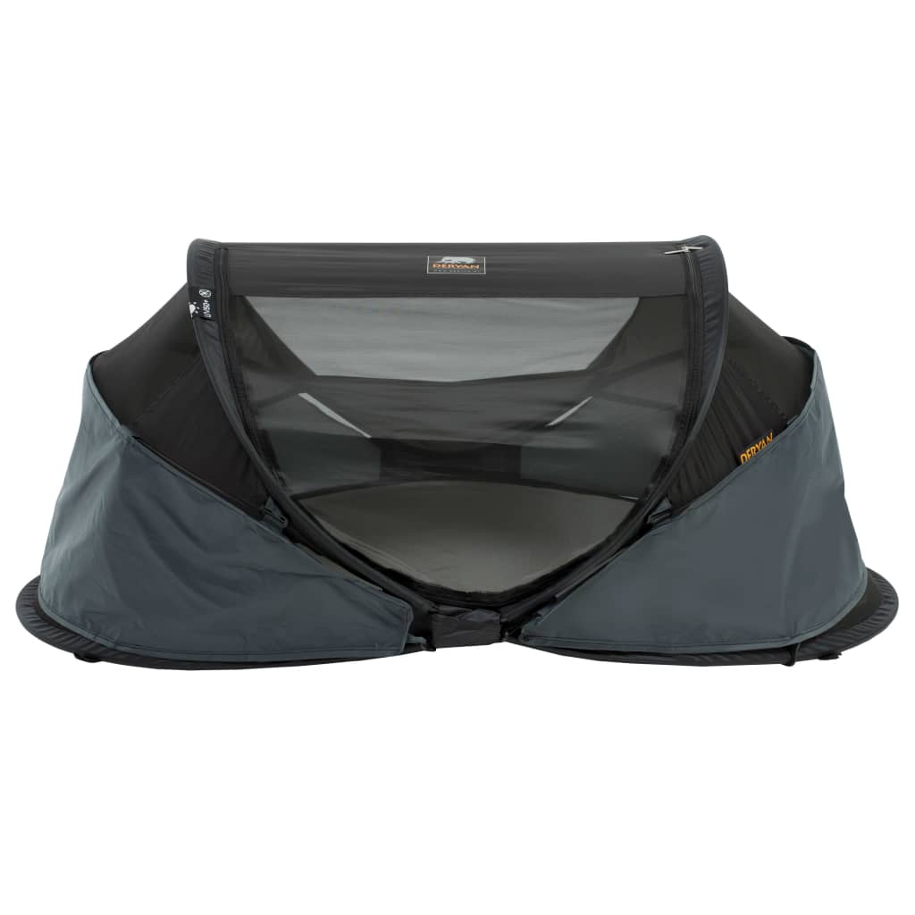 DERYAN Lettino da Viaggio Pop-up Baby Luxe con Zanzariera Nero 437025