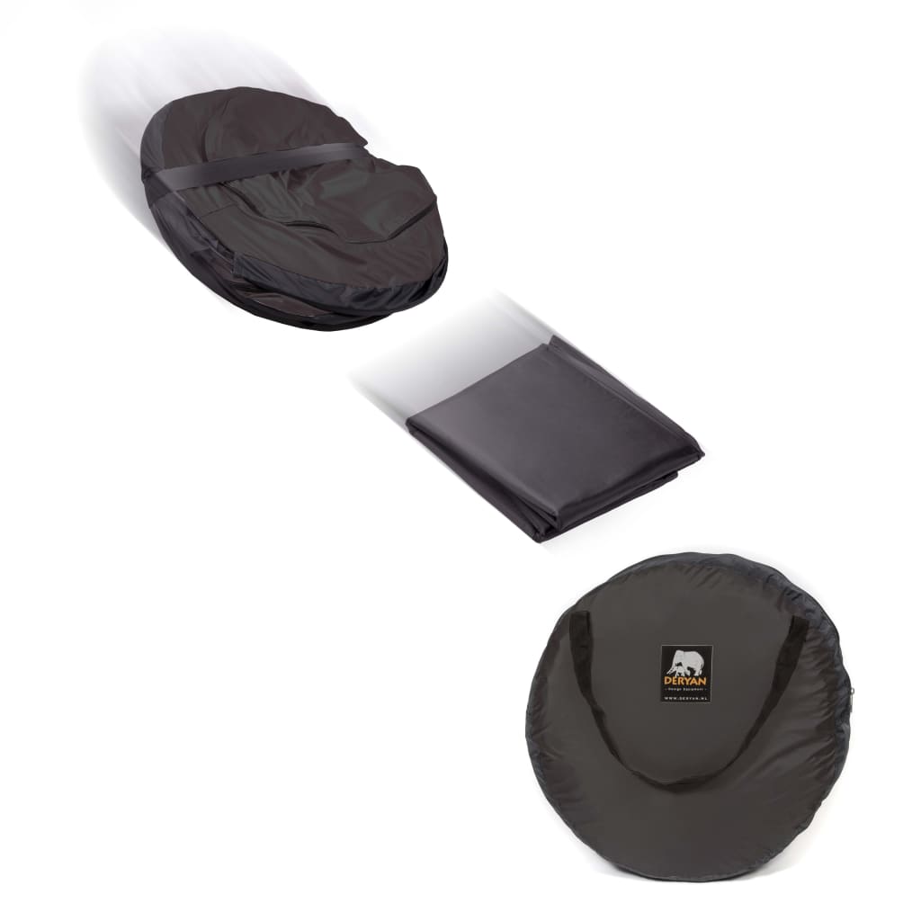 DERYAN Lettino da Viaggio Pop-up Baby Luxe con Zanzariera Nero 437025