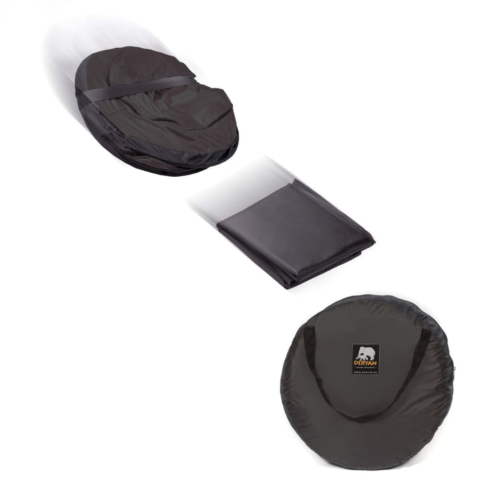 DERYAN Lettino da Viaggio Pop-up Baby Luxe con Zanzariera Nero 437025