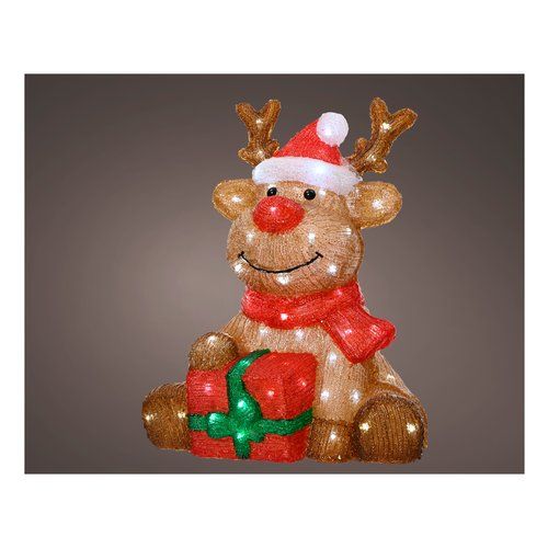 Decoro kaemingk 491326 lumineo renna acrilico