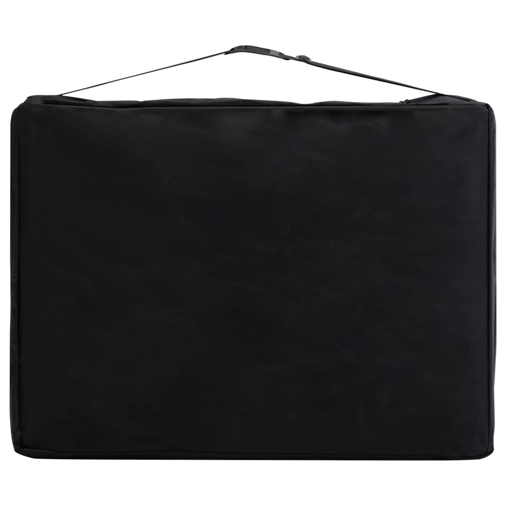 Lettino da Massaggio Pieghevole a 3 Sezioni in Legno Viola 110189