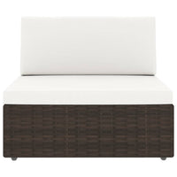 Set Divani da Giardino 5 pz in Polyrattan Marrone cod mxl 39699