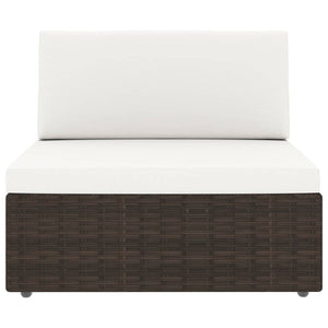 Set Divani da Giardino 5 pz in Polyrattan Marrone cod mxl 39699