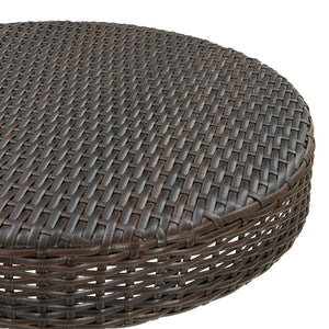 Tavolo da Giardino Marrone 75,5x106 cm in Polyrattan cod mxl 34090