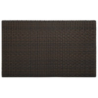 Tavolo da Bar da Giardino Marrone 100x60,5x110,5 cm Polyrattan 45873
