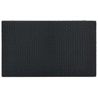 Tavolo da Bar da Giardino Nero 100x60,5x110,5 cm Polyrattan cod mxl 34351