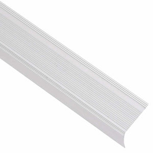 vidaXL Profili a L per Gradini 5 pz in Alluminio 100 cm Argento