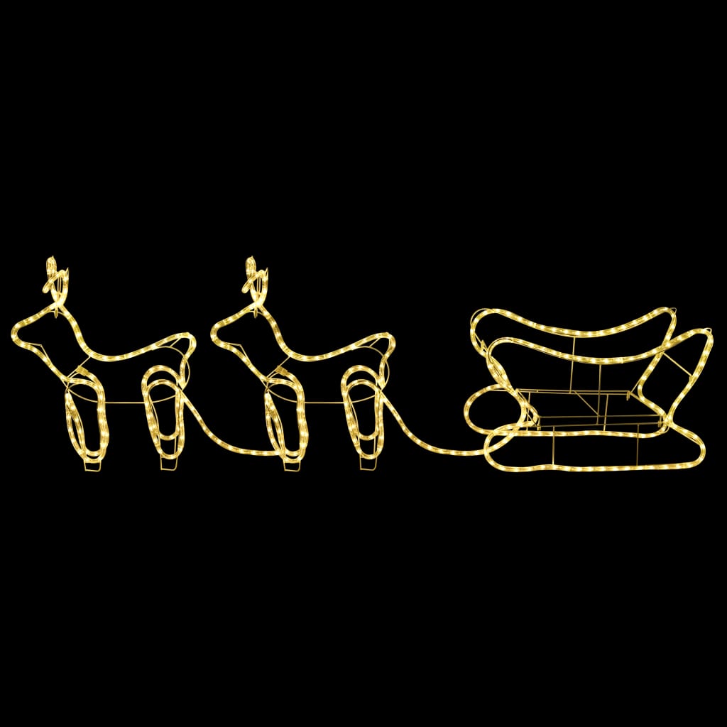 Renne e Slitta Decorazione Natalizia per Esterni 576 LED 51257