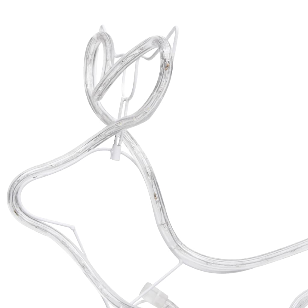 Renne e Slitta Decorazione Natalizia per Esterni 576 LED   cod mxl 37010
