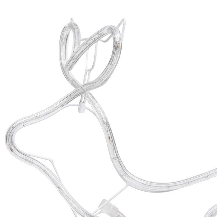 Renne e Slitta Decorazione Natalizia per Esterni 576 LED   cod mxl 37010