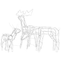 Decorazioni di Natale a Forma di Renne 3 pz 229 LED 289962