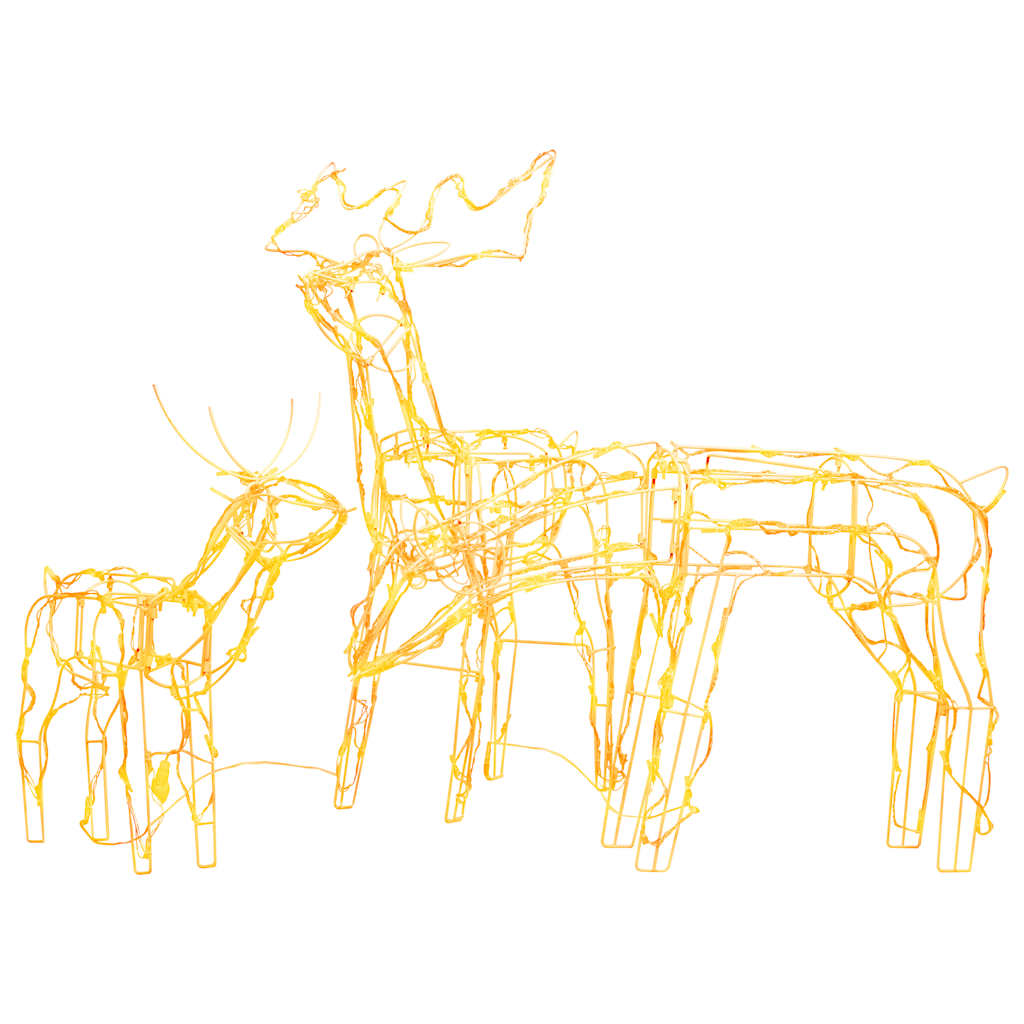 Decorazioni di Natale a Forma di Renne 3 pz 229 LED cod mxl 35065