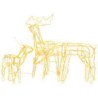 Decorazioni di Natale a Forma di Renne 3 pz 229 LED cod mxl 35065