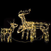 Decorazioni di Natale a Forma di Renne 3 pz 229 LED-Luci decorative natalizie 724532