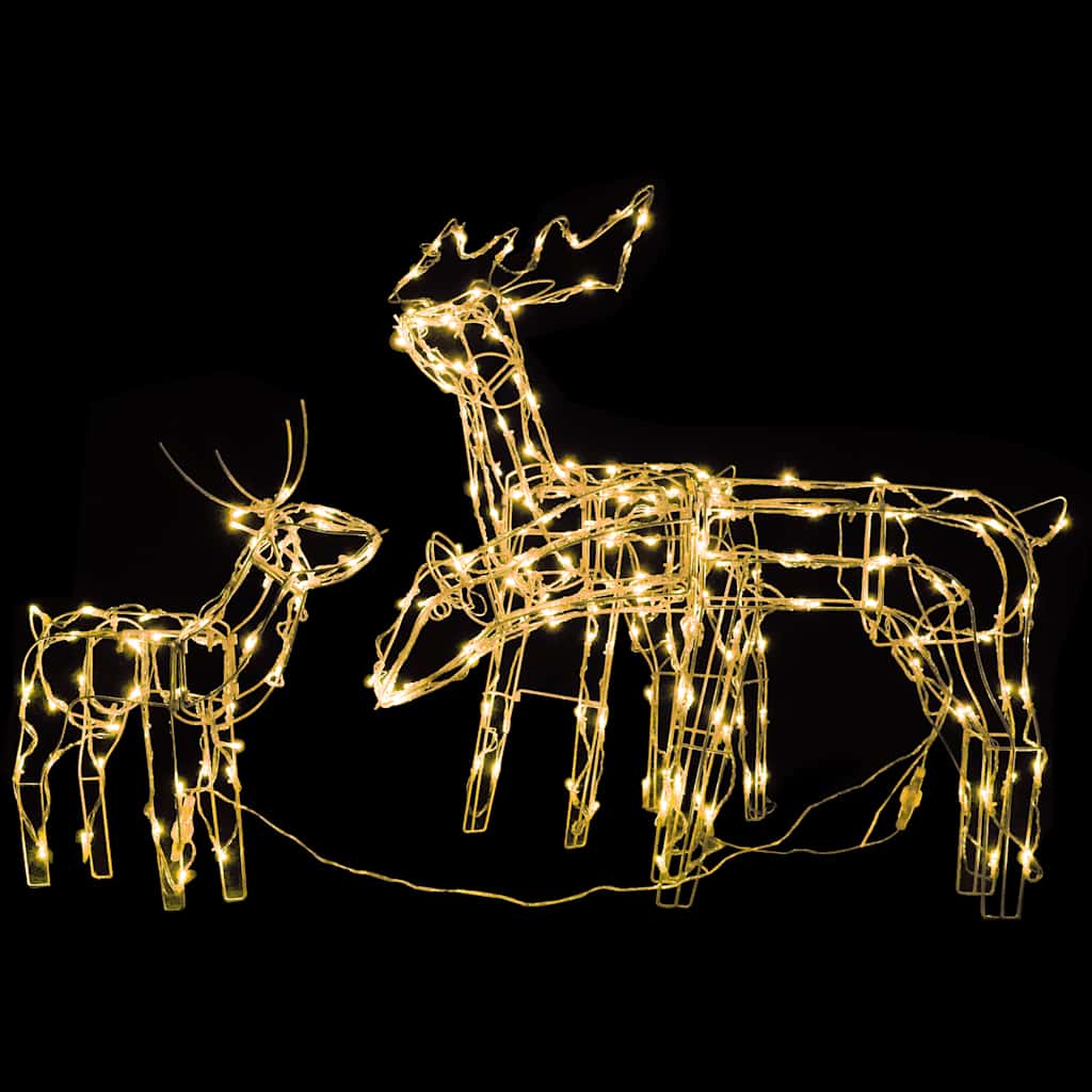 Decorazioni di Natale a Forma di Renne 3 pz 229 LED cod mxl 35065